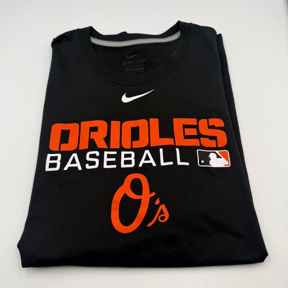 Nike Dri Fit Baltimore Orioles black baseball tee size XL